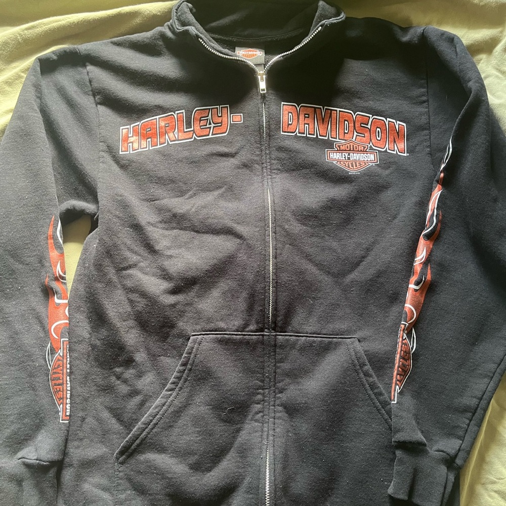 Harley-Davidson Black Zip Up